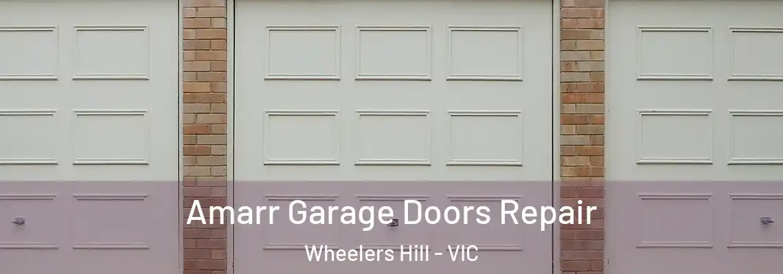 Amarr Garage Doors Repair Wheelers Hill - VIC