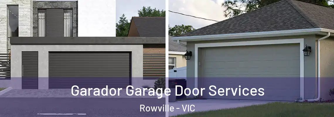 Garador Garage Door Services Rowville - VIC
