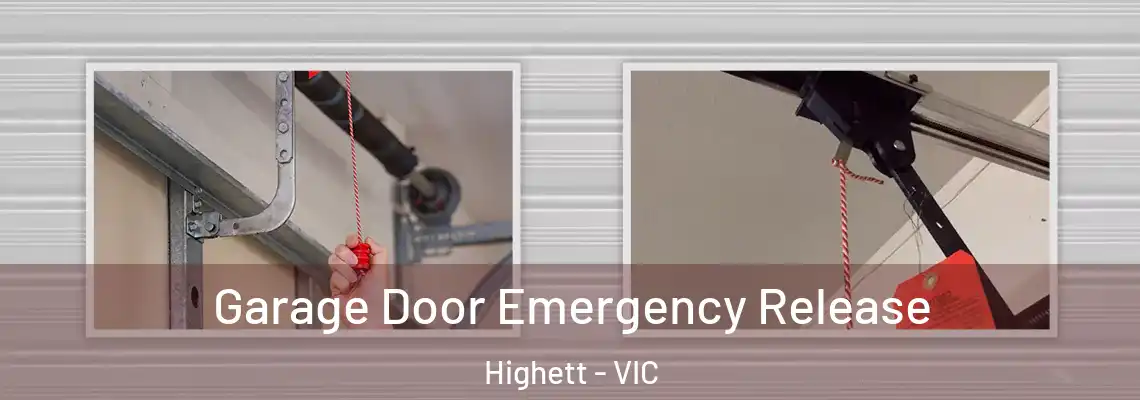 Garage Door Emergency Release Highett - VIC