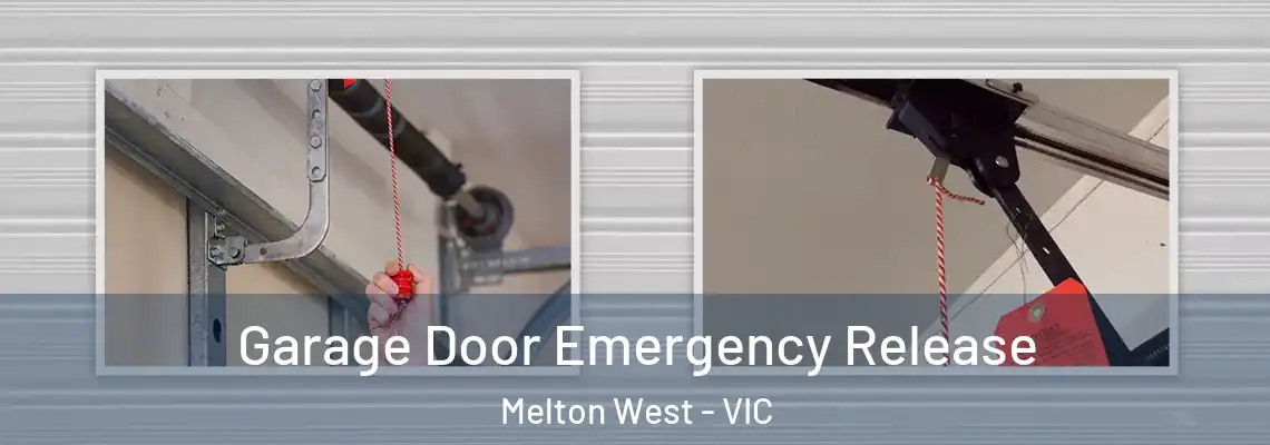 Garage Door Emergency Release Melton West - VIC