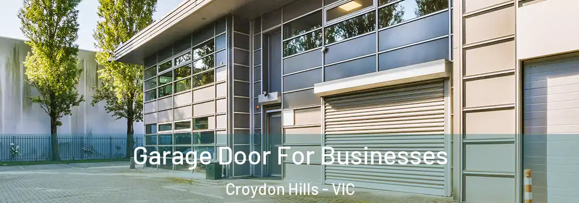 Garage Door For Businesses Croydon Hills - VIC
