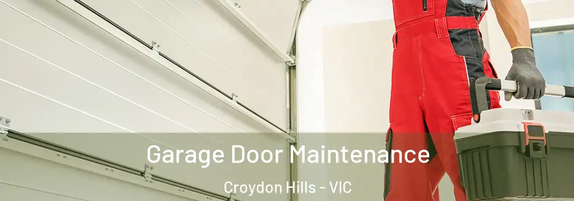 Garage Door Maintenance Croydon Hills - VIC