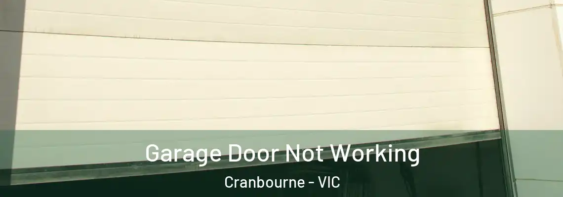  Garage Door Not Working Cranbourne - VIC