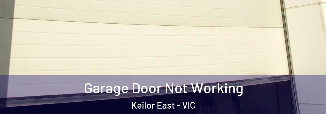 Garage Door Not Working Keilor East - VIC