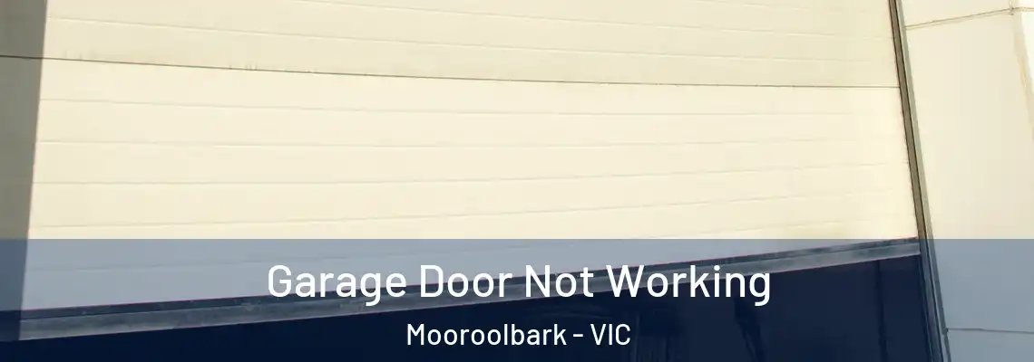 Garage Door Not Working Mooroolbark - VIC