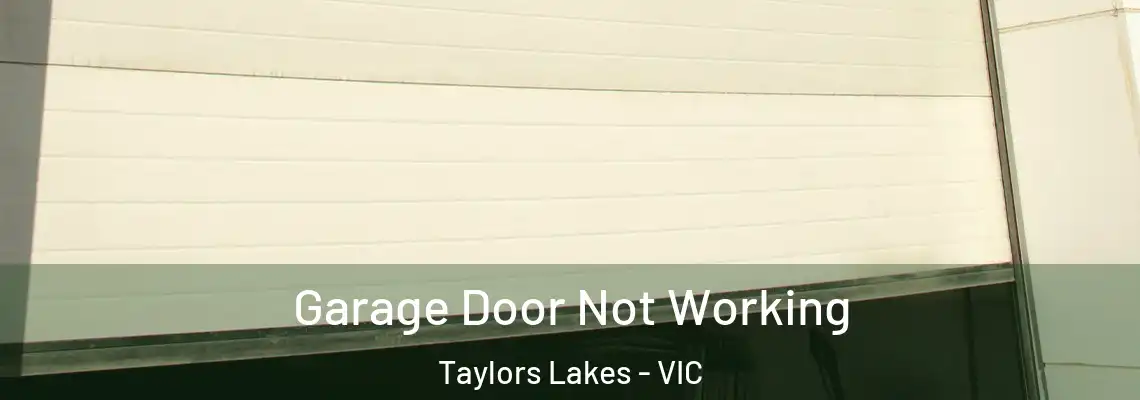  Garage Door Not Working Taylors Lakes - VIC