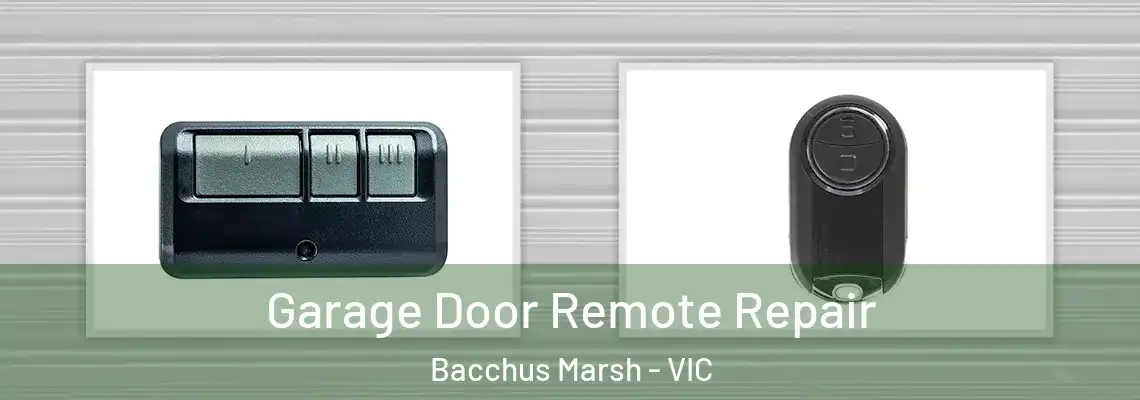 Garage Door Remote Repair Bacchus Marsh - VIC