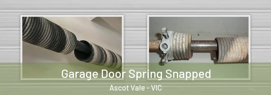 Garage Door Spring Snapped Ascot Vale - VIC