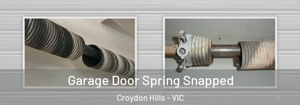  Garage Door Spring Snapped Croydon Hills - VIC
