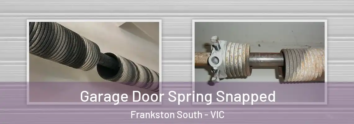 Garage Door Spring Snapped Frankston South - VIC