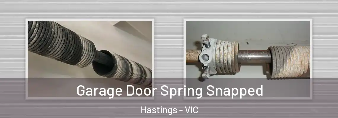 Garage Door Spring Snapped Hastings - VIC