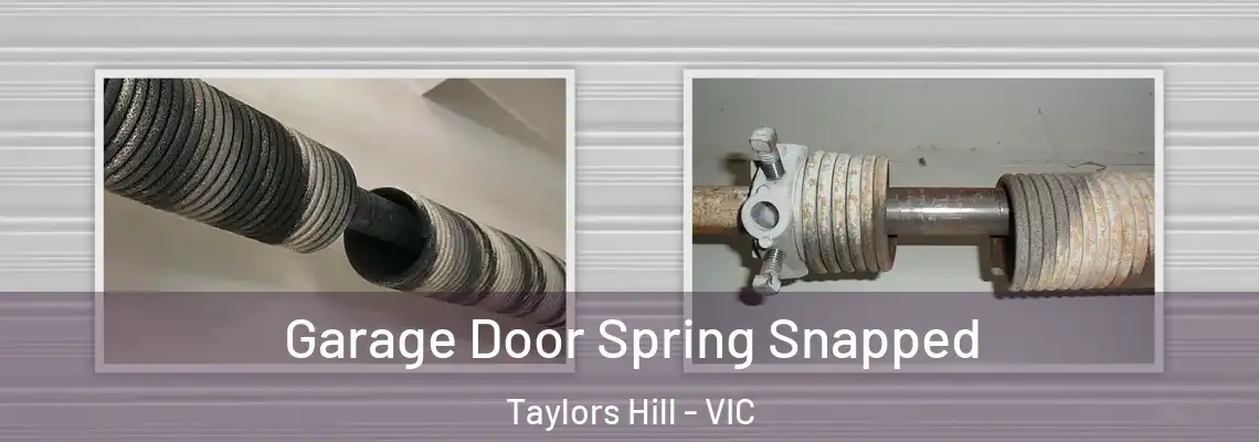 Garage Door Spring Snapped Taylors Hill - VIC