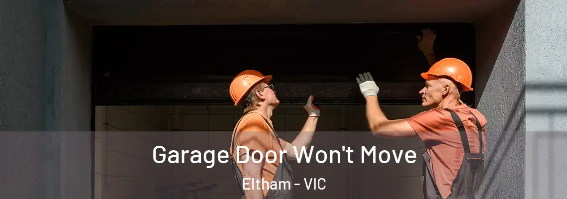 Garage Door Won't Move Eltham - VIC