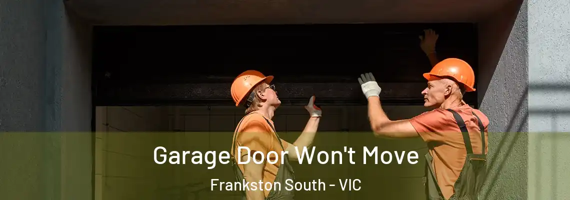 Garage Door Won't Move Frankston South - VIC