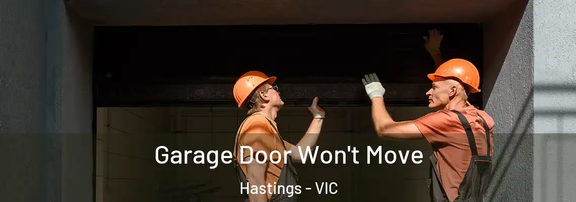 Garage Door Won't Move Hastings - VIC