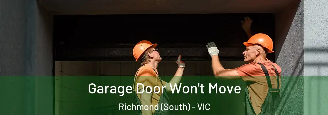Garage Door Won't Move Richmond (South) - VIC
