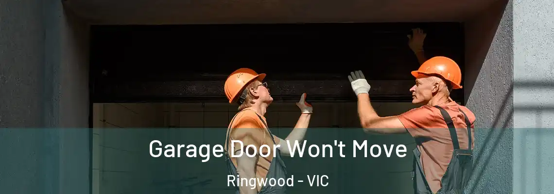 Garage Door Won't Move Ringwood - VIC