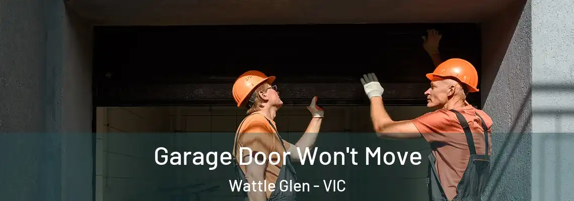 Garage Door Won't Move Wattle Glen - VIC