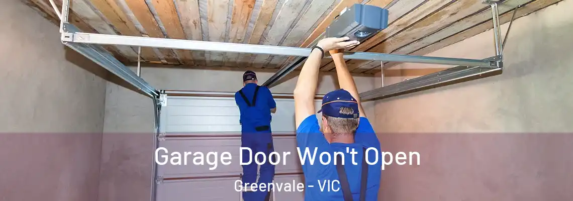 Garage Door Won't Open Greenvale - VIC