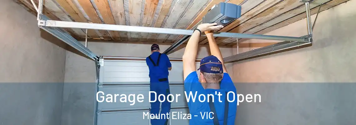 Garage Door Won't Open Mount Eliza - VIC