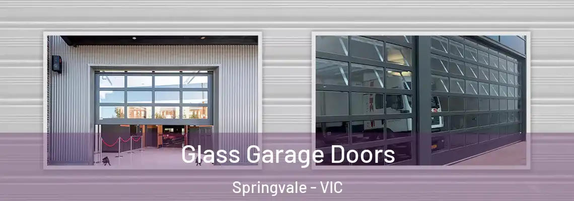 Glass Garage Doors Springvale - VIC